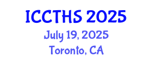 International Conference on Counter Terrorism and Human Security (ICCTHS) July 19, 2025 - Toronto, Canada