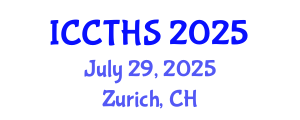 International Conference on Counter Terrorism and Human Security (ICCTHS) July 29, 2025 - Zurich, Switzerland
