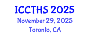 International Conference on Counter Terrorism and Human Security (ICCTHS) November 29, 2025 - Toronto, Canada