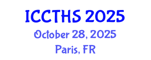 International Conference on Counter Terrorism and Human Security (ICCTHS) October 28, 2025 - Paris, France