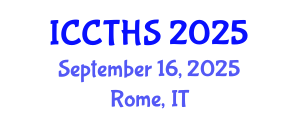 International Conference on Counter Terrorism and Human Security (ICCTHS) September 16, 2025 - Rome, Italy