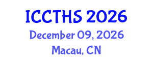 International Conference on Counter Terrorism and Human Security (ICCTHS) December 09, 2026 - Macau, China International Conference on Counter Terrorism and Human Security (ICCTHS) December 09, 2026 - Macau, China