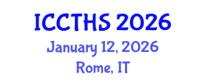 International Conference on Counter Terrorism and Human Security (ICCTHS) January 12, 2026 - Rome, Italy International Conference on Counter Terrorism and Human Security (ICCTHS) January 12, 2026 - Rome, Italy