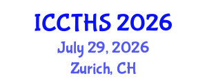 International Conference on Counter Terrorism and Human Security (ICCTHS) July 29, 2026 - Zurich, Switzerland