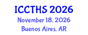 International Conference on Counter Terrorism and Human Security (ICCTHS) November 18, 2026 - Buenos Aires, Argentina International Conference on Counter Terrorism and Human Security (ICCTHS) November 18, 2026 - Buenos Aires, Argentina