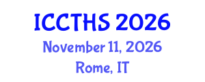 International Conference on Counter Terrorism and Human Security (ICCTHS) November 11, 2026 - Rome, Italy International Conference on Counter Terrorism and Human Security (ICCTHS) November 11, 2026 - Rome, Italy