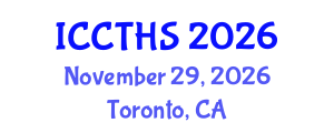 International Conference on Counter Terrorism and Human Security (ICCTHS) November 29, 2026 - Toronto, Canada International Conference on Counter Terrorism and Human Security (ICCTHS) November 29, 2026 - Toronto, Canada