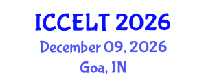 International Conference on Creative Education, Learning and Teaching (ICCELT) December 09, 2026 - Goa, India International Conference on Creative Education, Learning and Teaching (ICCELT) December 09, 2026 - Goa, India