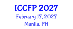 International Conference on Criminal and Forensic Psychology (ICCFP) February 17, 2027 - Manila, Philippines International Conference on Criminal and Forensic Psychology (ICCFP) February 17, 2027 - Manila, Philippines