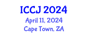 International Conference on Criminal Justice (ICCJ) April 11, 2024 - Cape Town, South Africa