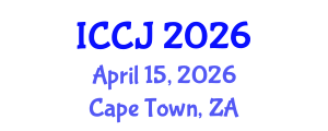 International Conference on Criminal Justice (ICCJ) April 15, 2026 - Cape Town, South Africa