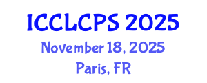 International Conference on Criminal Law, Criminology and Police Science (ICCLCPS) November 18, 2025 - Paris, France