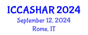 International Conference on Critical Animal Studies and Human-Animal Relations (ICCASHAR) September 12, 2024 - Rome, Italy