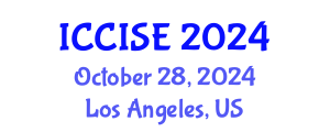 International Conference on Critical Infrastructure Systems Engineering (ICCISE) October 28, 2024 - Los Angeles, United States