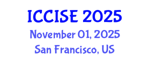 International Conference on Critical Infrastructure Systems Engineering (ICCISE) November 01, 2025 - San Francisco, United States