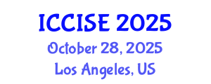 International Conference on Critical Infrastructure Systems Engineering (ICCISE) October 28, 2025 - Los Angeles, United States