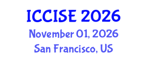 International Conference on Critical Infrastructure Systems Engineering (ICCISE) November 01, 2026 - San Francisco, United States