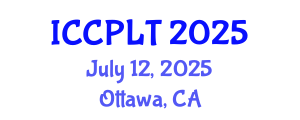 International Conference on Critical Pedagogy, Learning and Teaching (ICCPLT) July 12, 2025 - Ottawa, Canada