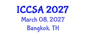 International Conference on Crop Science and Agronomy (ICCSA) March 08, 2027 - Bangkok, Thailand International Conference on Crop Science and Agronomy (ICCSA) March 08, 2027 - Bangkok, Thailand