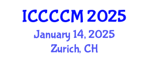 International Conference on Cross Cultural Competence and Management (ICCCCM) January 14, 2025 - Zurich, Switzerland