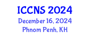 International Conference on Cryptography and Network Security (ICCNS) December 16, 2024 - Phnom Penh, Cambodia