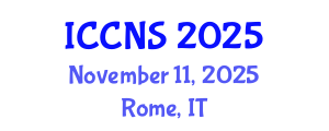 International Conference on Cryptography and Network Security (ICCNS) November 11, 2025 - Rome, Italy