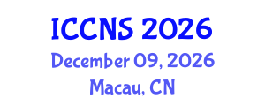 International Conference on Cryptography and Network Security (ICCNS) December 09, 2026 - Macau, China International Conference on Cryptography and Network Security (ICCNS) December 09, 2026 - Macau, China