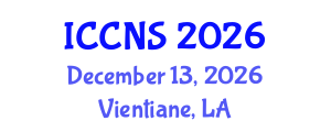 International Conference on Cryptography and Network Security (ICCNS) December 13, 2026 - Vientiane, Laos International Conference on Cryptography and Network Security (ICCNS) December 13, 2026 - Vientiane, Laos