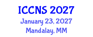International Conference on Cryptography and Network Security (ICCNS) January 23, 2027 - Mandalay, Myanmar