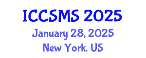 International Conference on Crystallographic, Spectroscopic and Materials Science (ICCSMS) January 28, 2025 - New York, United States