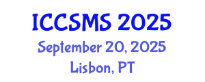 International Conference on Crystallographic, Spectroscopic and Materials Science (ICCSMS) September 20, 2025 - Lisbon, Portugal