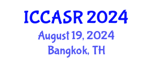 International Conference on Cultural Anthropology and Social Regulation (ICCASR) August 19, 2024 - Bangkok, Thailand
