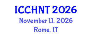 International Conference on Cultural Heritage and New Technologies (ICCHNT) November 11, 2026 - Rome, Italy