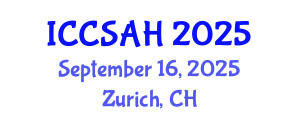 International Conference on Cultural Studies and Art History (ICCSAH) September 16, 2025 - Zurich, Switzerland