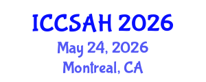 International Conference on Cultural Studies and Art History (ICCSAH) May 24, 2026 - Montreal, Canada