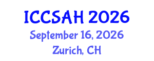 International Conference on Cultural Studies and Art History (ICCSAH) September 16, 2026 - Zurich, Switzerland