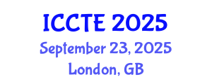 International Conference on Curriculum and Teacher Education (ICCTE) September 23, 2025 - London, United Kingdom