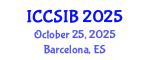 International Conference on Cybermetrics, Scientometrics, Informetrics and Bibliometrics (ICCSIB) October 25, 2025 - Barcelona, Spain