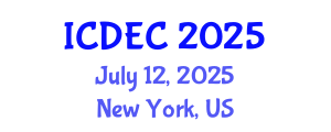 International Conference on Dam Engineering and Construction (ICDEC) July 12, 2025 - New York, United States