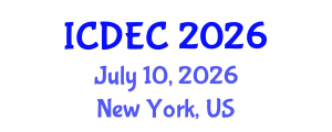 International Conference on Dam Engineering and Construction (ICDEC) July 10, 2026 - New York, United States International Conference on Dam Engineering and Construction (ICDEC) July 10, 2026 - New York, United States