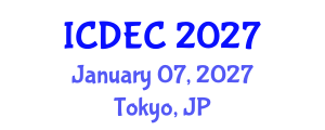 International Conference on Dam Engineering and Construction (ICDEC) January 07, 2027 - Tokyo, Japan International Conference on Dam Engineering and Construction (ICDEC) January 07, 2027 - Tokyo, Japan