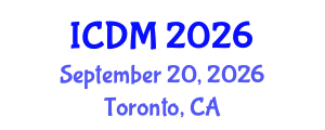 International Conference on Damage Mechanics (ICDM) September 20, 2026 - Toronto, Canada