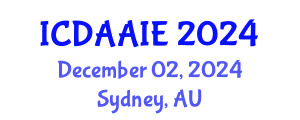 International Conference on Data and Artifical Intelligence Engineering (ICDAAIE) December 02, 2024 - Sydney, Australia