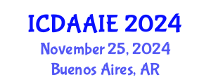 International Conference on Data and Artifical Intelligence Engineering (ICDAAIE) November 25, 2024 - Buenos Aires, Argentina