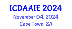 International Conference on Data and Artifical Intelligence Engineering (ICDAAIE) November 04, 2024 - Cape Town, South Africa