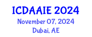 International Conference on Data and Artifical Intelligence Engineering (ICDAAIE) November 07, 2024 - Dubai, United Arab Emirates