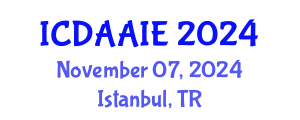 International Conference on Data and Artifical Intelligence Engineering (ICDAAIE) November 07, 2024 - Istanbul, Turkey