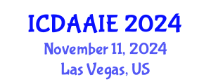 International Conference on Data and Artifical Intelligence Engineering (ICDAAIE) November 11, 2024 - Las Vegas, United States