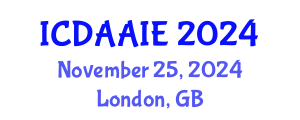 International Conference on Data and Artifical Intelligence Engineering (ICDAAIE) November 25, 2024 - London, United Kingdom