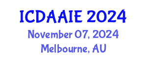 International Conference on Data and Artifical Intelligence Engineering (ICDAAIE) November 07, 2024 - Melbourne, Australia